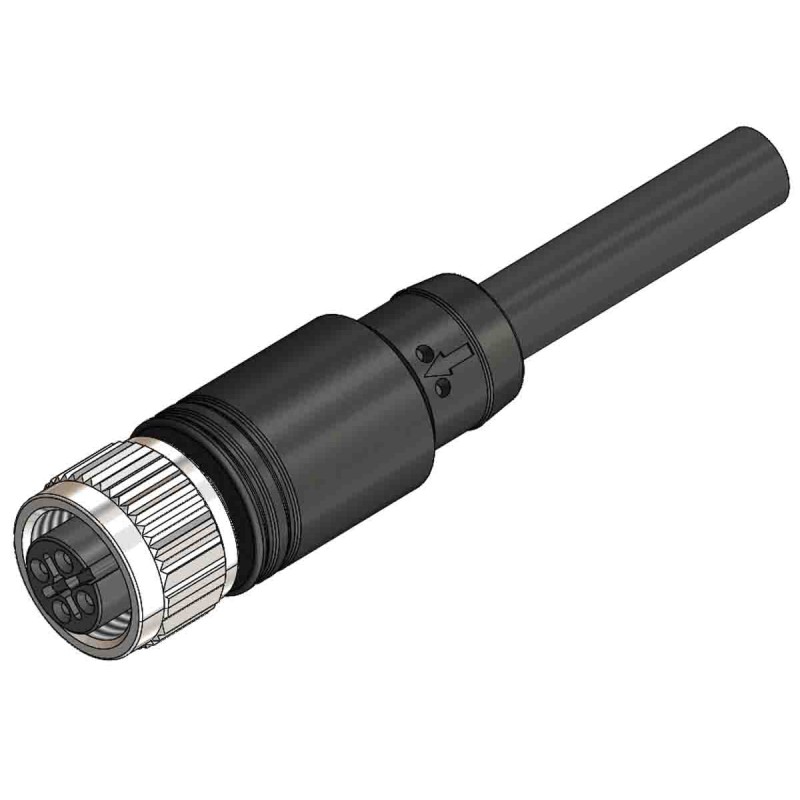 1 pcs - RS PRO 4 way M12 to Unterminated Cable