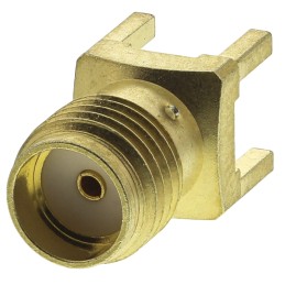 1 pcs - RS PRO, jack PCB Mount SMA Connector, 50Ω, Solder Termination, Straight Body