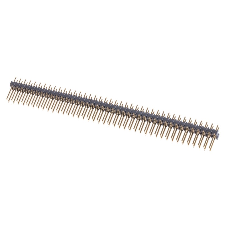 100 pcs - Stelvio Kontek 473 Series Straight Through Hole Pin Header, 80 Contact(s), 2.54mm Pitch, 2 Row(s), Unshrouded