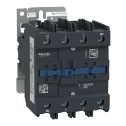 1 pcs - Schneider Electric LP1D Series Contactor, 48 V dc Coil, 4-Pole, 125 A, 4NO, 1 kV ac, 690 V dc