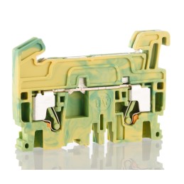 50 pcs - Rockwell Automation 1492-P Series Green/Yellow Feed Through Terminal Block