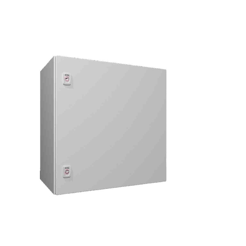 1 pcs - Rittal AX Series RAL7035 Sheet Steel Enclosure, IP66, IK10, Grey Lid, 600 x 600 x 350mm