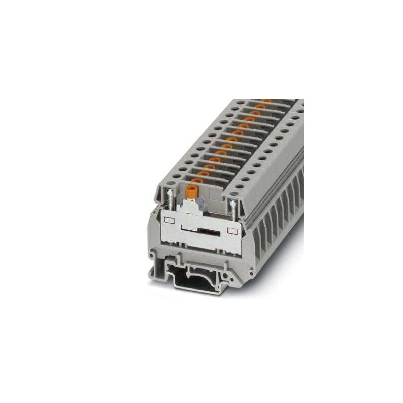 50 pcs - Phoenix Contact UGSK/S + GS Series Grey Terminal Block, 0.5 - 10mm², 1-Level, Screw Termination