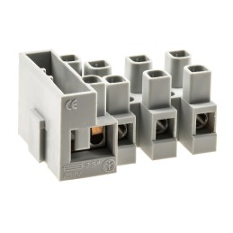 1 Bag of 10 - CAMDENBOSS Fused Terminal Block, 4-Way, 20A, 4 mm² Wire, Screw Down Termination
