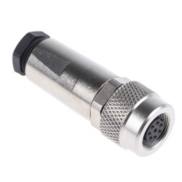 100 pcs - Binder Circular Connector, 8 Contacts, Cable Mount, M9 Connector, Socket, Female, IP67, 712 Series