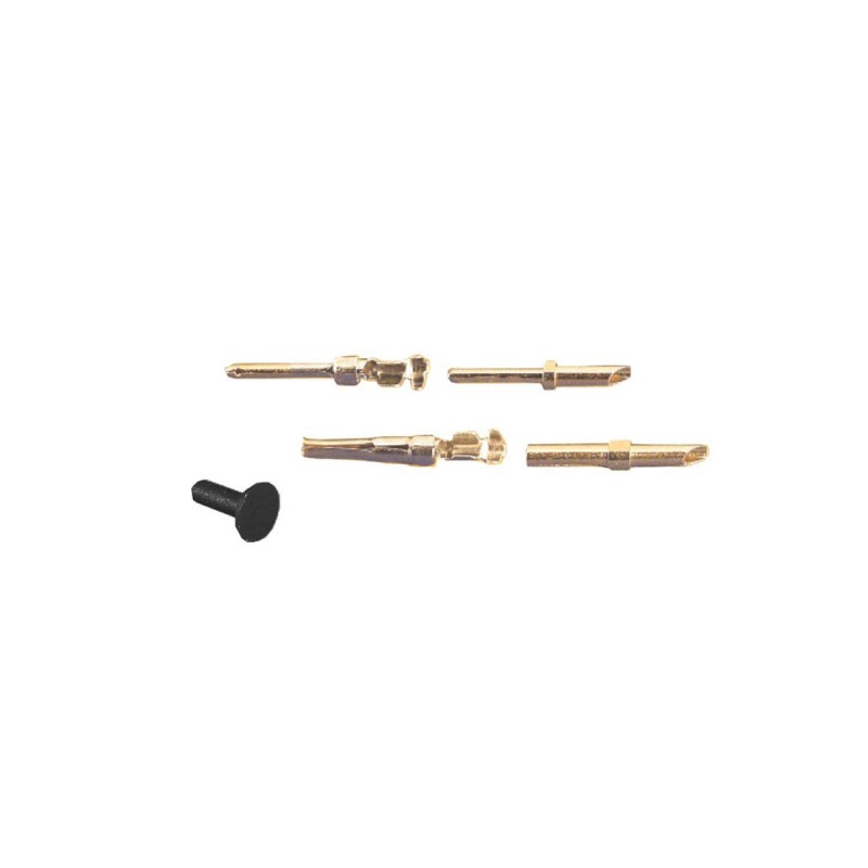 100 pcs - Bulgin Female Solder Circular Connector Contact, Wire Size 22 - 24