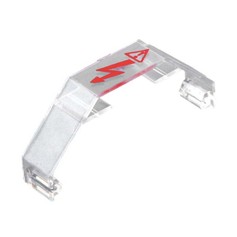 1 Bag of 10 - RS PRO Clear Cover for Use with Feed Through Terminal Blocks 8-6 AWG