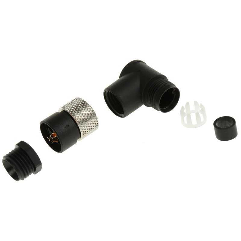 100 pcs - Binder Circular Connector, 3 Contacts, Cable Mount, M8 Connector, Socket, Female, IP67, 768 Series