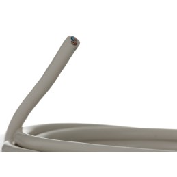 1 Bag of 10 M - RS PRO 2 Core Power Cable, 0.75 mm², 10m, White PVC Sheath, Mains, 6 A, 300/500 V