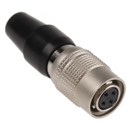 1 pcs - Hirose HR10 Series Female Cable Mount Circular Connector, 4 contacts Plug