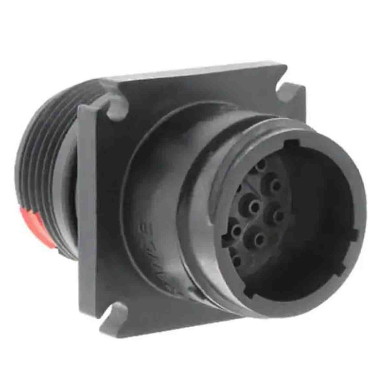 1 pcs - Souriau Circular Connector, 14 Contacts, Flange Mount, Plug, Male, IP68, Clipper Series