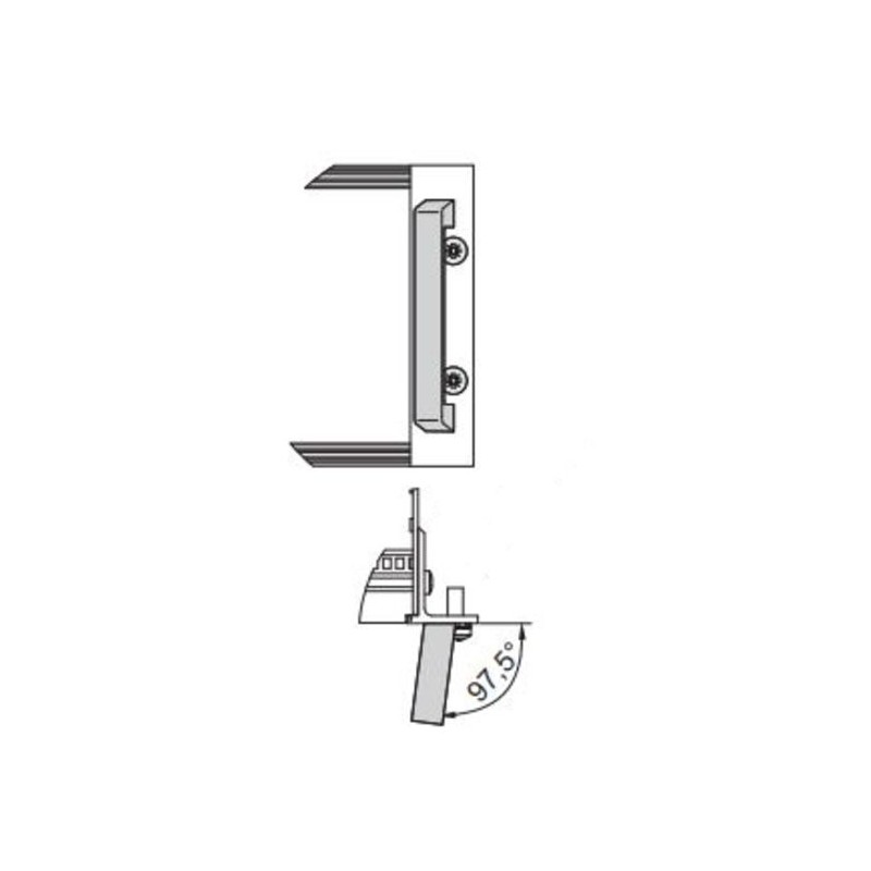 1 pcs - nVent SCHROFF Front Handle, 146.4 x 40 x 12.2mm