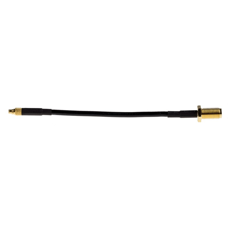 1 pcs - LPRS Male MMCX to SMA Coaxial Cable, 100mm, Terminated