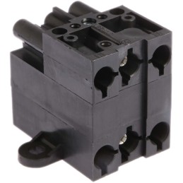 100 pcs - Wieland ST18 Series Distribution Block, 3-Pole, Male to Female, 3-Way, 16A, IP20