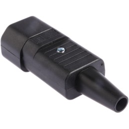 100 pcs - Schurter C14 Cable Mount IEC Connector Male, 10A, 250 V