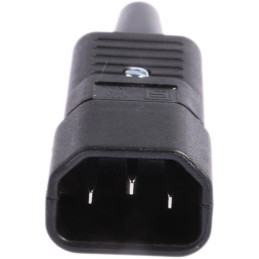 100 pcs - Schurter C14 Cable Mount IEC Connector Male, 10A, 250 V