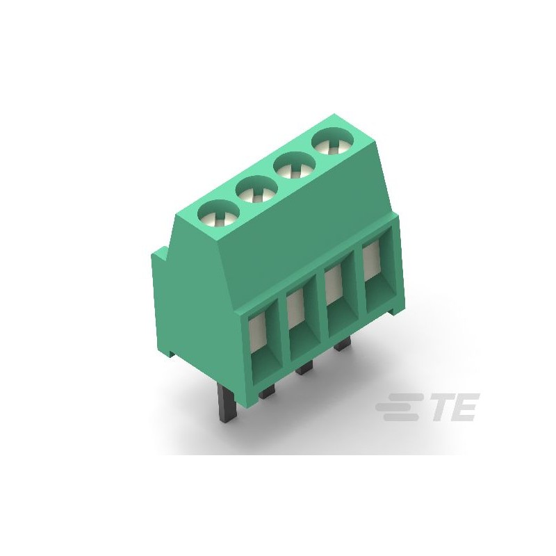 100 pcs - TE Connectivity PCB Terminal Block, 7-Contact, 2.54mm Pitch, Board Mount, 1-Row