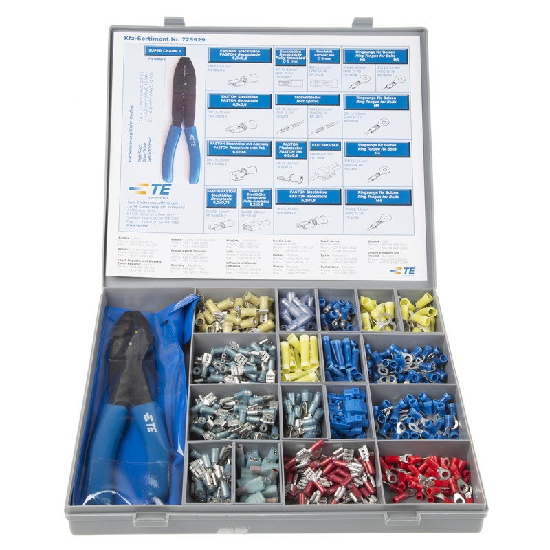 1 pcs - TE Connectivity Automotive Service PIDG Splices/Terminals, Plasti-Grip Terminals Crimp terminal Kit