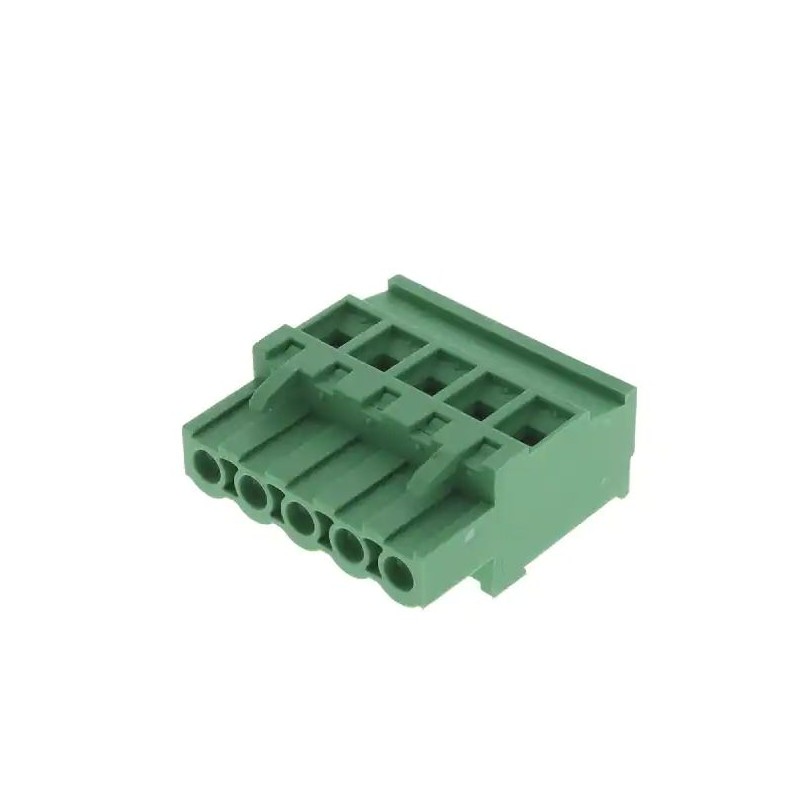 100 pcs - RS PRO 5.08mm Pitch 5 Way Pluggable Terminal Block, Plug, Free Hanging (In Line)