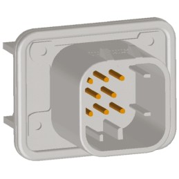 1 pcs - TE Connectivity, AMPSEAL Automotive Connector Plug 8 Way, Solder Termination
