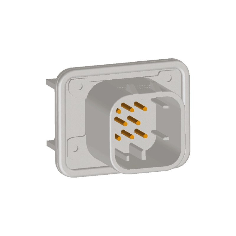 1 pcs - TE Connectivity, AMPSEAL Automotive Connector Plug 8 Way, Solder Termination