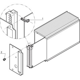 1 pcs - nVent SCHROFF Stainless Steel, 6 x 14mm W, 6 x 14mm L for Use with Cassettes