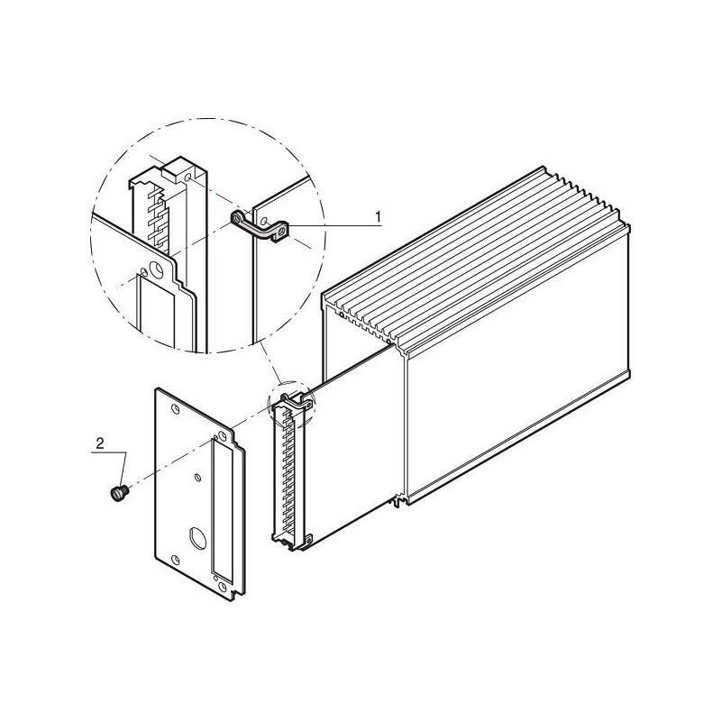 1 pcs - nVent SCHROFF Stainless Steel, 6 x 14mm W, 6 x 14mm L for Use with Cassettes
