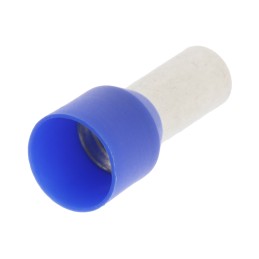 1 Bag of 100 - Weidmuller Insulated Crimp Bootlace Ferrule, 12mm Pin Length, 5.8mm Pin Diameter, 16mm² Wire Size, Blue
