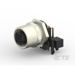 1 pcs - TE Connectivity Circular Connector, 4 Contacts, Cable Mount, M12 Connector, Socket