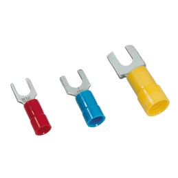 100 pcs - MECATRACTION Insulated Fork Terminal Polyamide