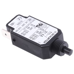 1 pcs - Schurter Thermal Circuit Breaker - T11 Single Pole 240V ac Voltage Rating, 6A Current Rating