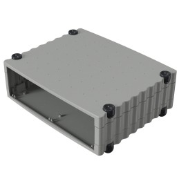 1 pcs - Rose Wavetronic Series Silver Aluminium Desktop Enclosure, 268 x 324 x 101mm