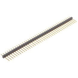 100 pcs - Stelvio Kontek 471 Series Straight Through Hole Pin Header, 40 Contact(s), 2.54mm Pitch, 1 Row(s), Unshrouded