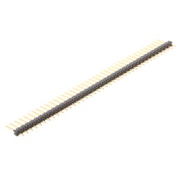 100 pcs - Stelvio Kontek 471 Series Straight Through Hole Pin Header, 40 Contact(s), 2.54mm Pitch, 1 Row(s), Unshrouded