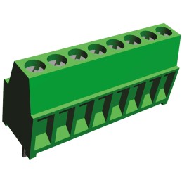 100 pcs - TE Connectivity Buchanan Series PCB Terminal Block, 8-Contact, 2.54mm Pitch, Through Hole Mount, 1-Row, Screw