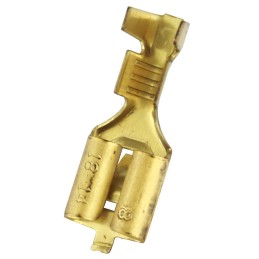 1 Bag of 100 - RS PRO Uninsulated Female Spade Connector, Receptacle, 6.35 x 0.8mm Tab Size