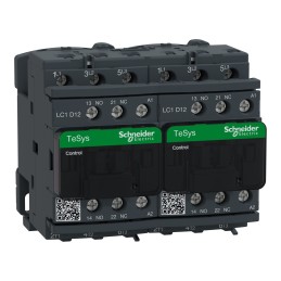 1 pcs - Schneider Electric LC2D Series Contactor, 110 V ac Coil, 3-Pole, 12 A, 5.5 kW, 3NO, 690 V ac