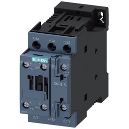 1 pcs - Siemens Contactor, 24 V dc Coil, 3-Pole, 32 A, 15 kW, 1NO + 1NC