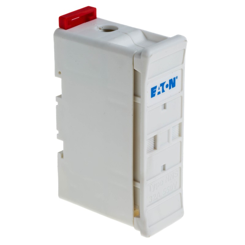 1 pcs - Eaton 32A Rail Mount Fuse Holder for F1 Fuse, 1P, 550V ac