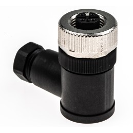 100 pcs - Binder Circular Connector, 4 Contacts, Cable Mount, M12 Connector, Socket, Female, IP67, 713 Series