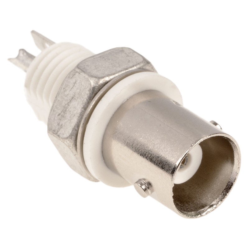 100 pcs - TE Connectivity AMP Series, jack Panel Mount BNC Connector, 50Ω, Solder Termination, Straight Body