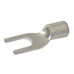1 Bag of 100 - JST Uninsulated Crimp Spade Connector, 1mm² to 2.6mm², 16AWG to 14AWG, 3.5mm Stud Size