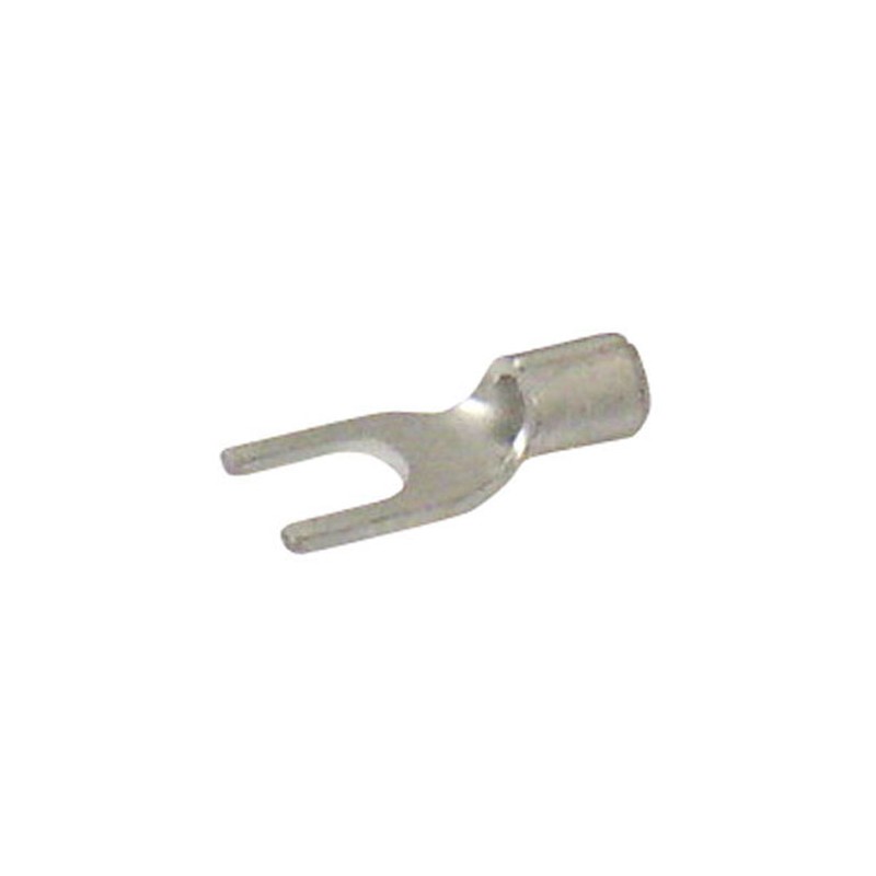 1 Bag of 100 - JST Uninsulated Crimp Spade Connector, 1mm² to 2.6mm², 16AWG to 14AWG, 3.5mm Stud Size