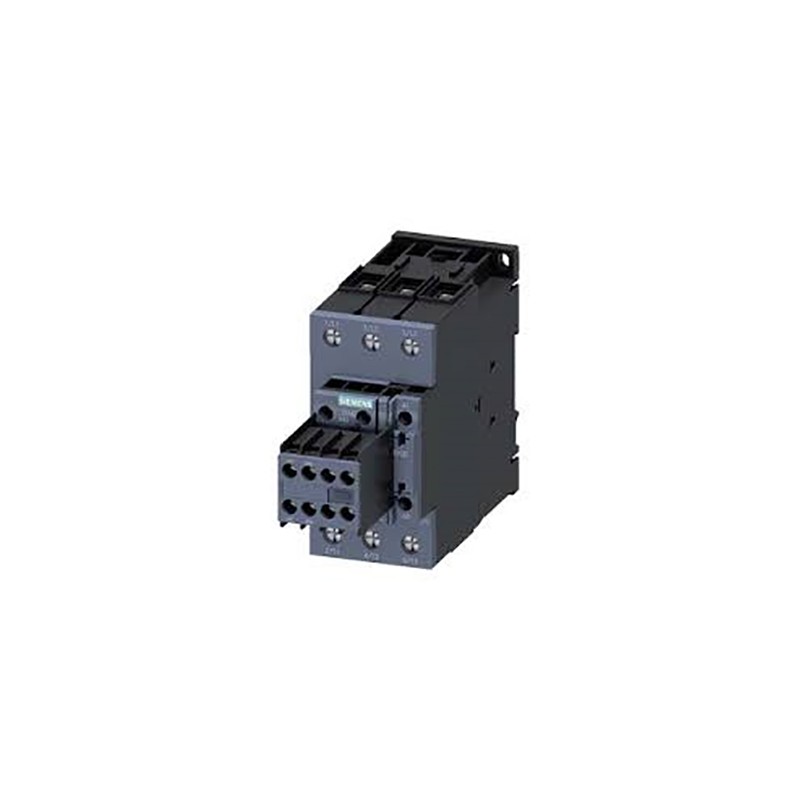 1 pcs - Siemens 3RT2 Series Contactor, 110 V ac Coil, 3-Pole, 50 A, 22 kW, 3NO, 690 V ac