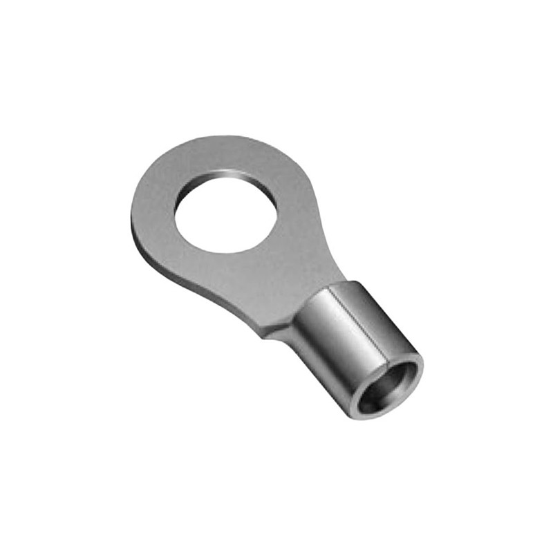 1 Bag of 100 - JST Uninsulated Ring Terminal, 5mm Stud Size, 2.6mm² to 6.6mm² Wire Size
