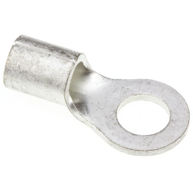 50 pcs - JST, R Uninsulated Ring Terminal, 6mm Stud Size, 6.6mm² to 10.5mm² Wire Size