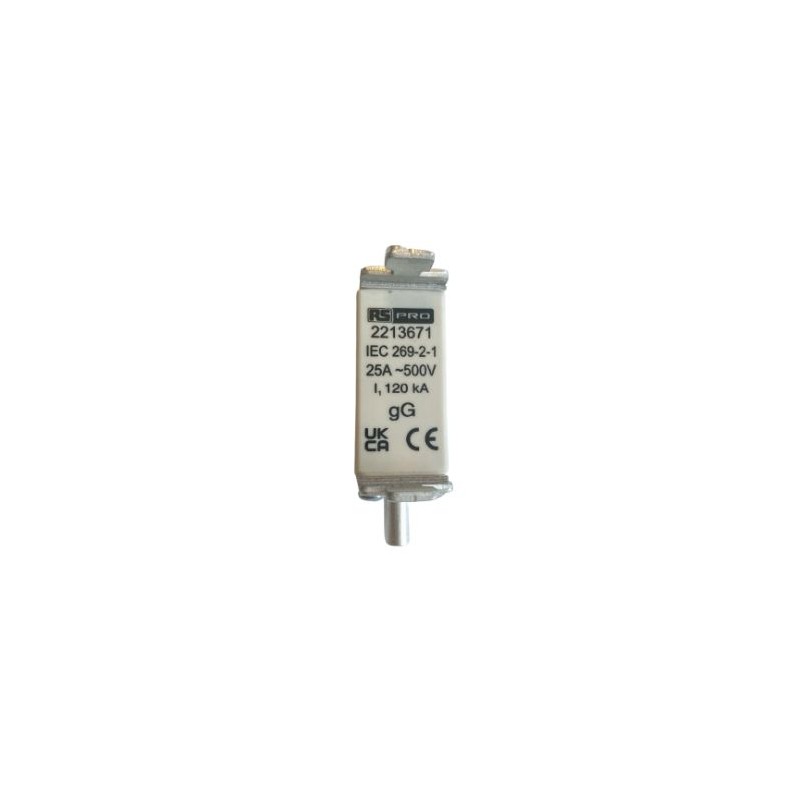 1 pcs - RS PRO 25A NH Fuse, NH000, 415V ac