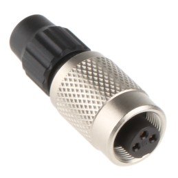 100 pcs - Binder Circular Connector, 3 Contacts, Cable Mount, M9 Connector, Socket, Female, IP40, 711 Series