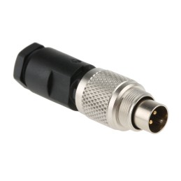 100 pcs - Binder Circular Connector, 4 Contacts, Cable Mount, M9 Connector, Plug, Male, IP67, 712 Series