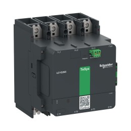 1 pcs - Schneider Electric LC1G330 Series Contactor, 100 - 250 V ac/dc Coil, 4-Pole, 440 A, 1 NO + 1 NC